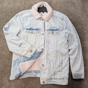 Hollister Denim Sherpa Jacket For Men